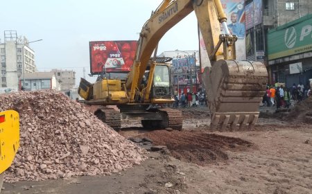 Kinshasa : Lancement des travaux de réhabilitation de l’avenue Kasa-Vubu