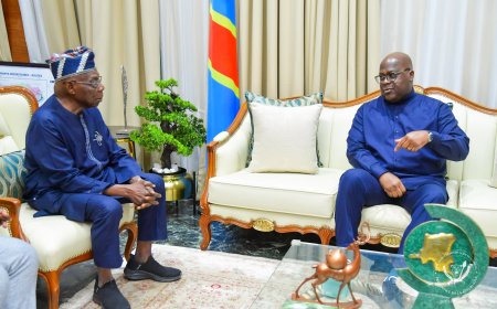 Crise dans l’Est : Tshisekedi s’entretient avec Olusegun Obasanjo, facilitateur de l’EAC-SADC