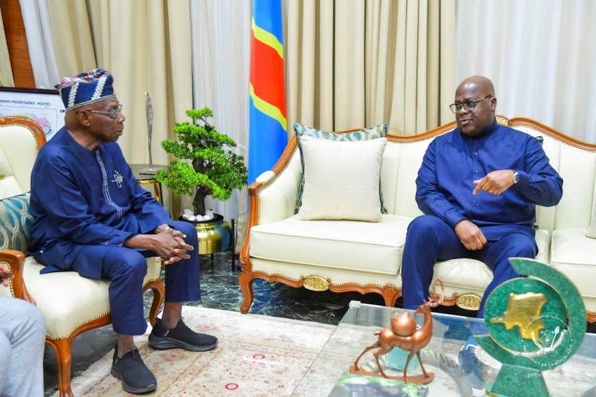 Crise dans l’Est : Tshisekedi s’entretient avec Olusegun Obasanjo, facilitateur de l’EAC-SADC