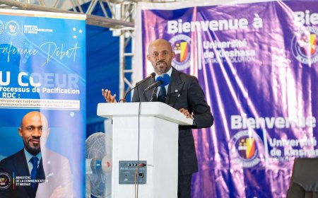 À l’UNIKIN, Patrick Muyaya lance une campagne de vulgarisation des processus de pacification du pays