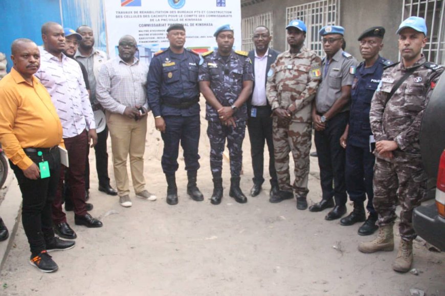 Kinshasa : lancement vendredi des travaux de construction et modernisation des cachots des commissariats de la Police