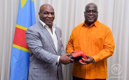 RDC : Félix Tshisekedi et Mike Tyson planchent sur des projets de promotion de la boxe congolaise