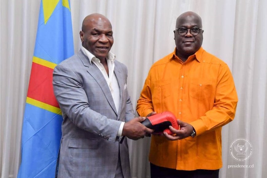 RDC : Félix Tshisekedi et Mike Tyson planchent sur des projets de promotion de la boxe congolaise