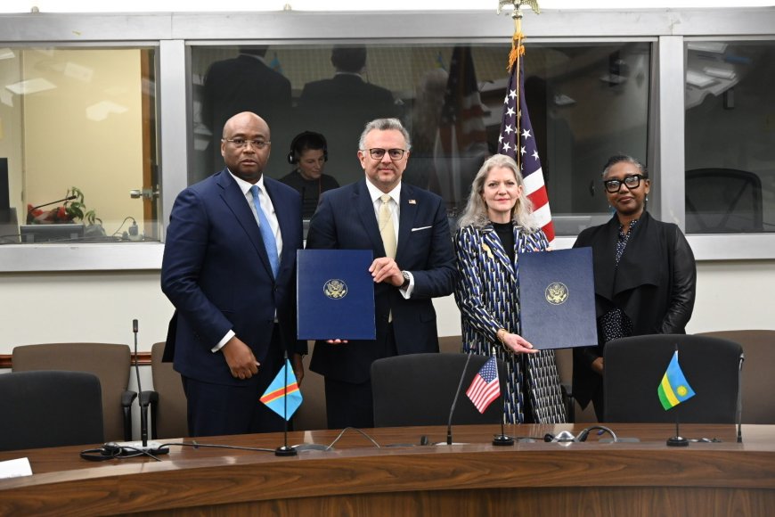 Accord de paix de Washington : la RDC et le Rwanda paraphent le texte intégral du Cadre régional d'intégration économique