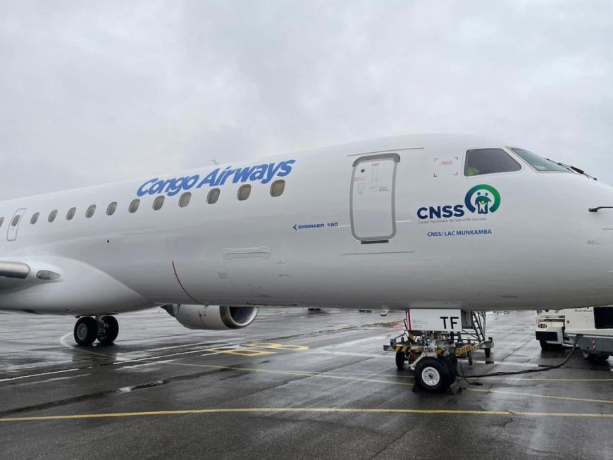 RDC: Congo Airways renoue avec les airs en réceptionnant un nouvel Embraer E-190