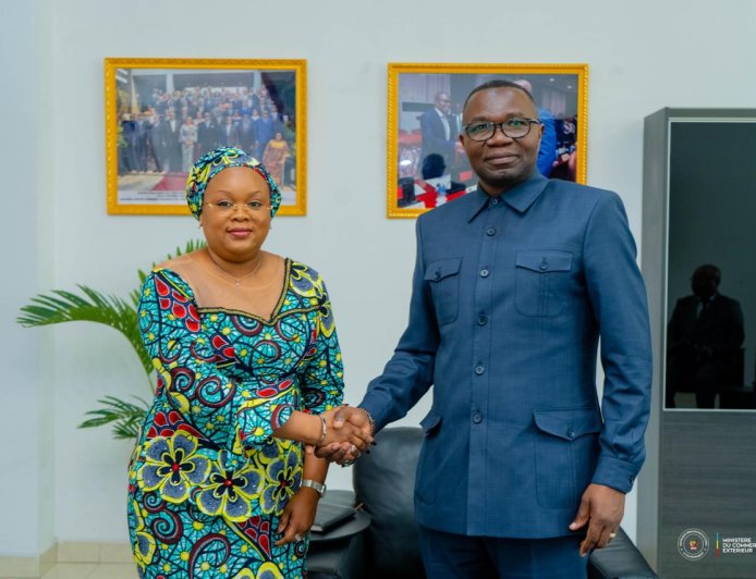 RDC : la nouvelle Directrice générale intérimaire de l'OCC reçue par Julien Paluku, une commission de redressement mise en place