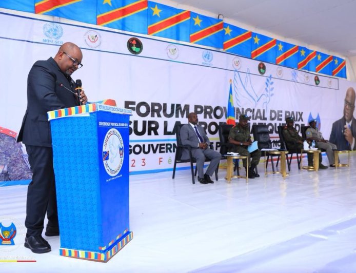 Nord-Kivu : Aimé Boji prolonge son séjour à Beni pour participer pleinement au forum sur la paix