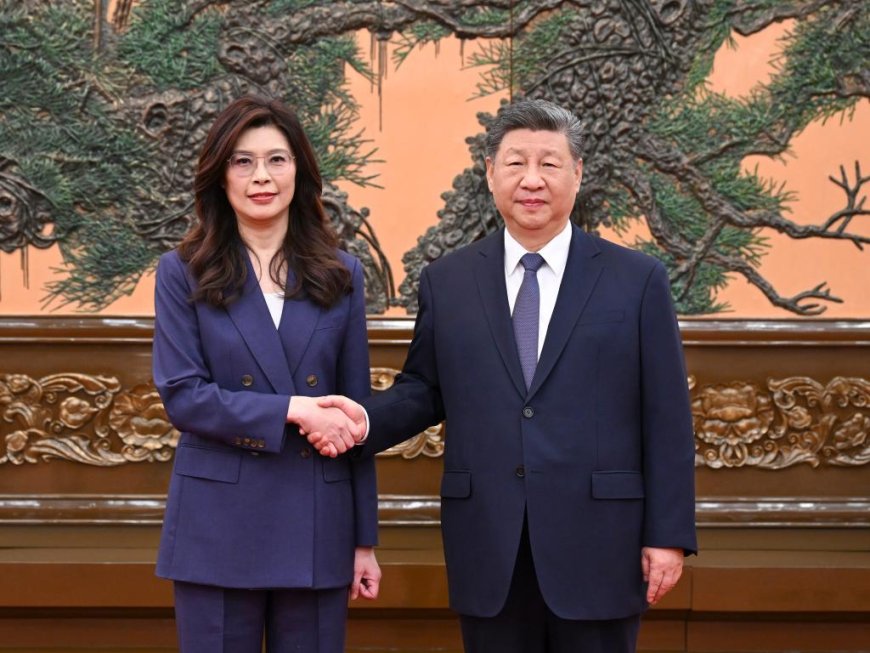 Chine : Xi Jinping et Cheng Li-wun d'accord pour une vie meilleure des populations des deux rives du détroit de Taïwan