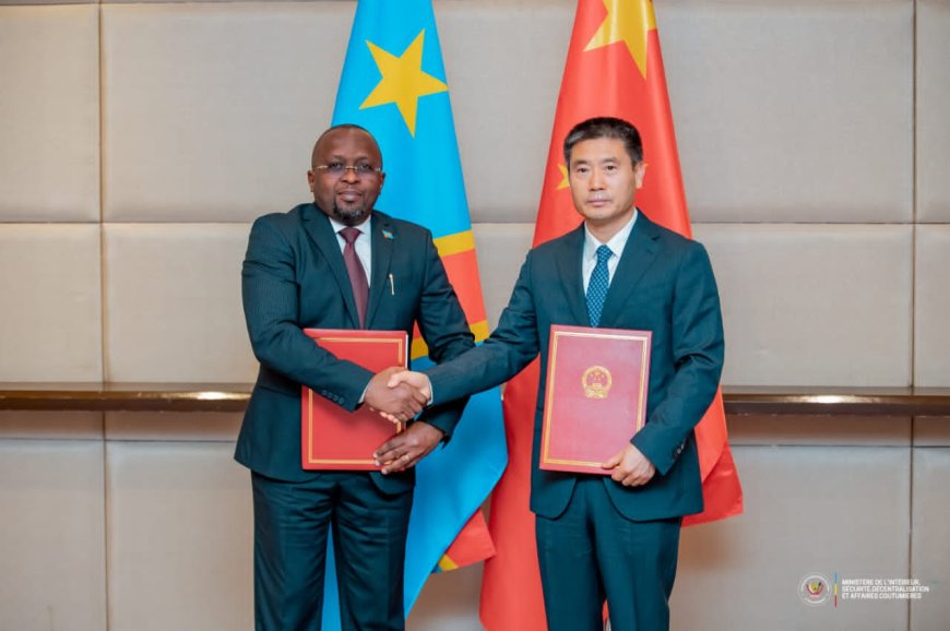 Coopération policière RDC-Chine : Kinshasa et Pekin signent un accord pour lutter contre la criminalité et la fraude minière