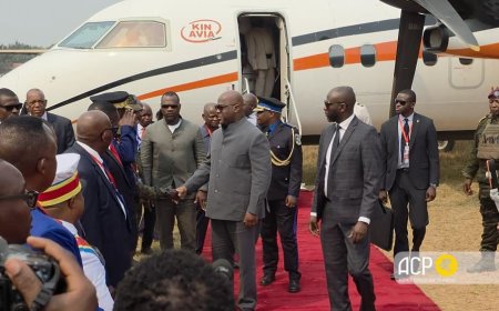 RDC : Félix Tshisekedi à Kamina pour lancer une usine d'eau potable et relancer le chantier de développement