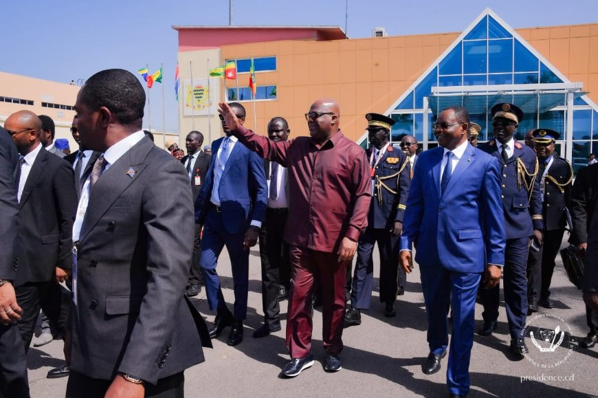 Forum africain de l’eau à N'Djamena : Félix Tshisekedi est arrivé au Tchad afin de plaider pour une gestion durable des ressources hydriques
