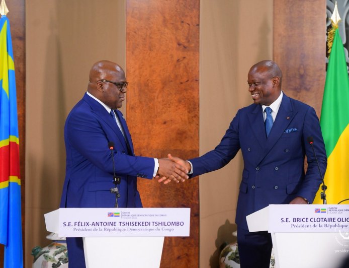 ‎RDC-Gabon: Félix Tshisekedi trouve en Brice Oligui Nguema "un partenaire qui partage la même vision"