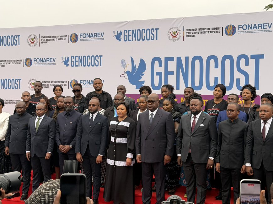 Quatrième commémoration du GENOCOST : Tshisekedi dénonce l'"entreprise meurtrière" de l'AFC-M23 et promet justice et réparation