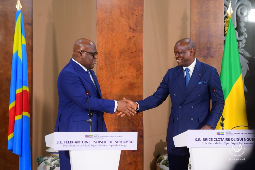 ‎RDC-Gabon: Félix Tshisekedi trouve en Brice Oligui Nguema "un partenaire qui partage la même vision"