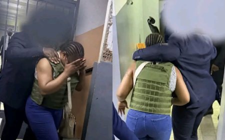 Vêtue d’un gilet pare-balles, sac en bandoulière : Denise Dusauchoy placée sous mandat d’arrêt provisoire à l’issue de sa première audition par le procureur près le TGI Kinshasa-Gombe