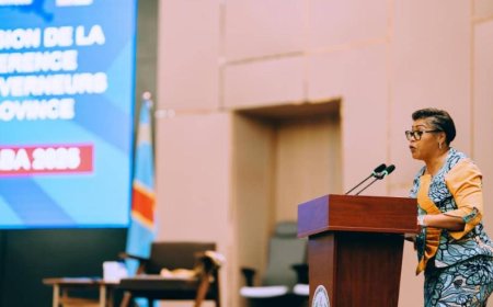 "La 12ème session de la conférence des gouverneurs sur la santé répond à l'agenda social du président Félix Antoine Tshisekedi", affirme Judith Suminwa