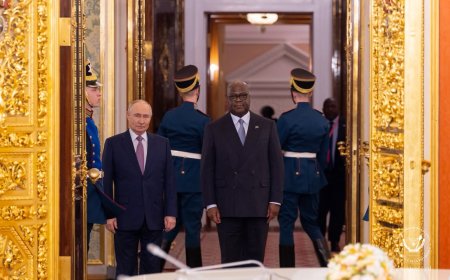 Au Kremlin, Félix Tshisekedi engage la Russie sur la sécurité et la restauration de la paix dans l'Est de la RDC