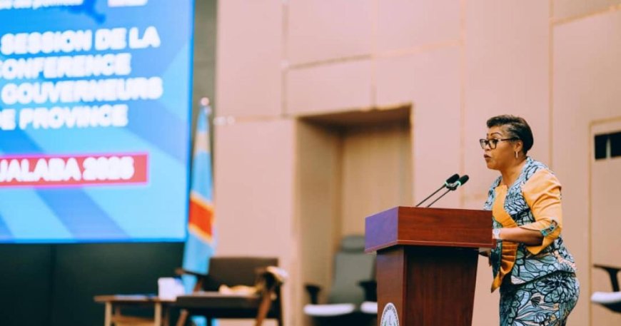 "La 12ème session de la conférence des gouverneurs sur la santé répond à l'agenda social du président Félix Antoine Tshisekedi", affirme Judith Suminwa